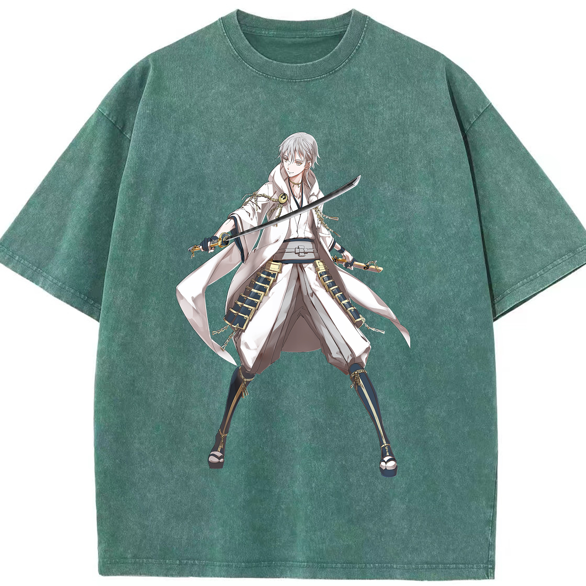 （画像用） 刀剣乱舞 Touken Ranbu 綿100% ヴィンテージ風 半袖Tシャツ（フロントプリント）